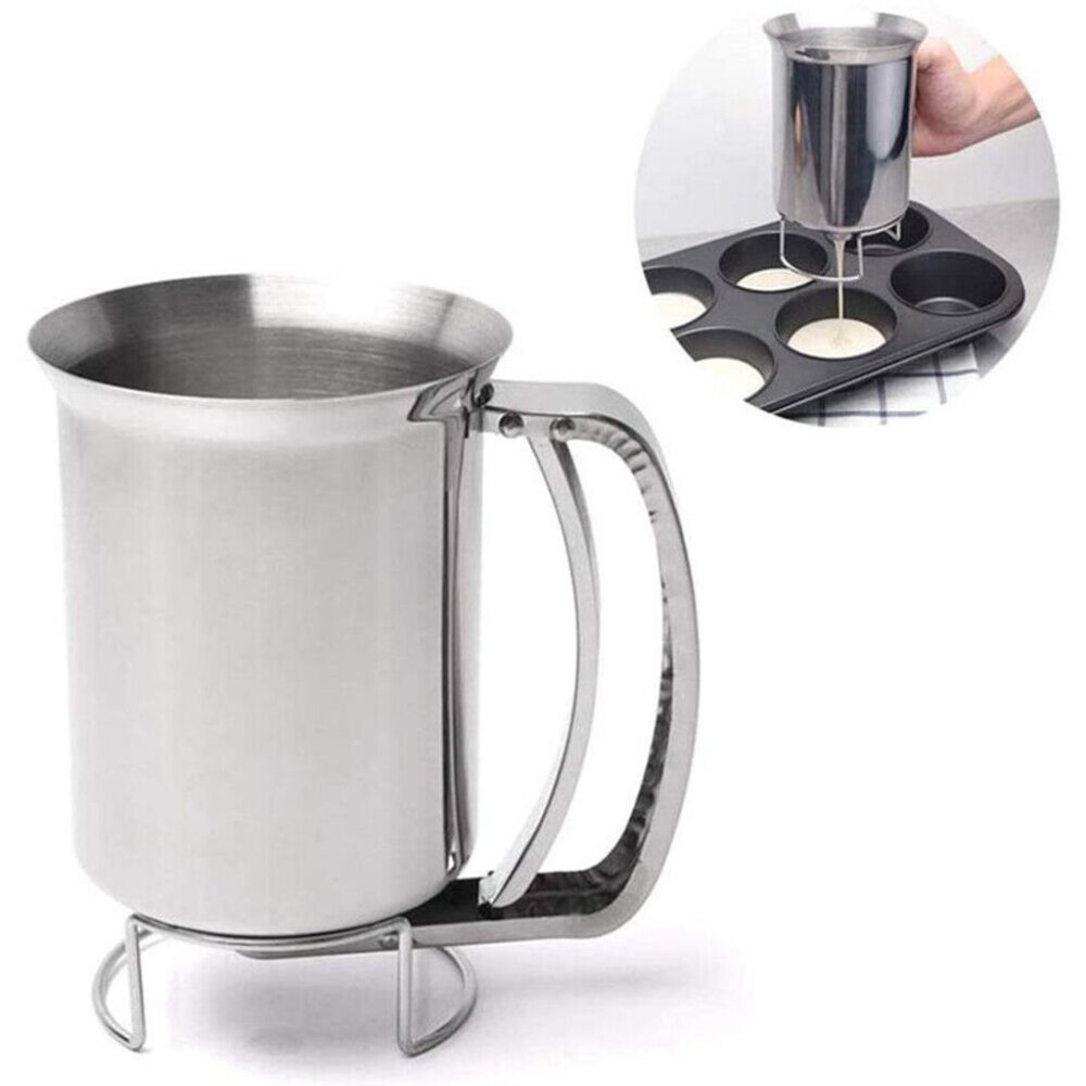 POLISHED STAINLESS STEEL BATTER DISPENSER